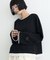 【接触冷感/ドット柄あり】フェイクレイヤードシアースラブ刺繍オーバーTee