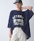 オーバーサイズメッシュロゴTEE