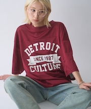 オーバーサイズメッシュロゴTEE