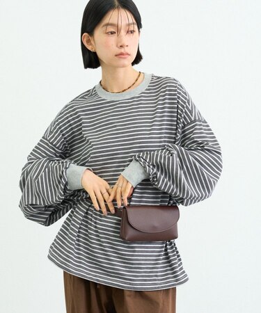 オーバーサイズマルチボーダーロンTee