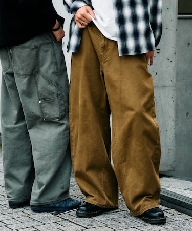 ヘビーツイルワイドペインターカーブパンツ