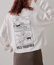 【DOG&OJISAN】ワンポイント刺繍ロンTEE