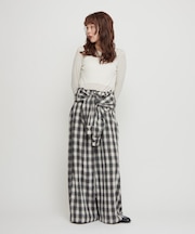 【willow】オンブレチェックオールインワン
