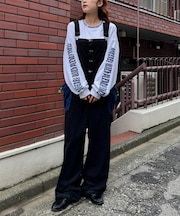 【S.G】製品染めコーデュロイオーバーオール