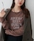 強撚シアーロゴTシャツ