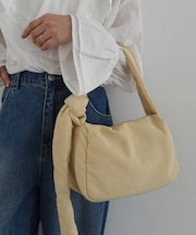 【ペットボトル&傘が入る!】コーデュロイワンハンドルバッグ