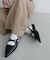 【S～XL展開】ポインテッドクロスストラップシューズ