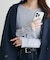 リブ袖口ボタンロングスリーブ《WEB限定カラーあり》