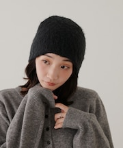 【トレンド感をプラス】ブラッシング刺繍ビーニー