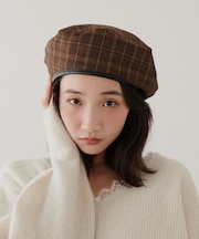【秋冬ムード高める♪】リバーシブルベレー帽