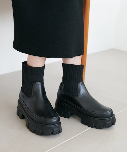 トラックソールソックスブーツ