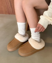 【一瞬で履ける!】ムートンサボシューズ