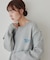【Enlude】サガラ刺繍スウェットライクニット《ユニセックス》