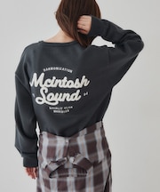 【Enlude】サガラ刺繍スウェットライクニット《ユニセックス》