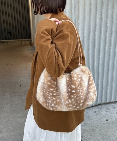 ロングファー2WAYショルダーバッグ