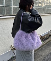 ロングファー2WAYショルダーバッグ