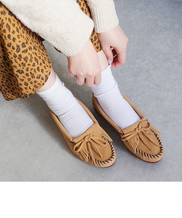 【MINNETONKA/ミネトンカ】 KILTY SUEDE MOC キルティー スエード モカシン