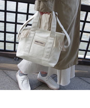 【MINNETONKA/ミネトンカ】 SIDE FRINGE 2WAY TOTE BAG サイドフリンジトートバッグ