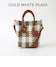 GOLD WHITE PLAID