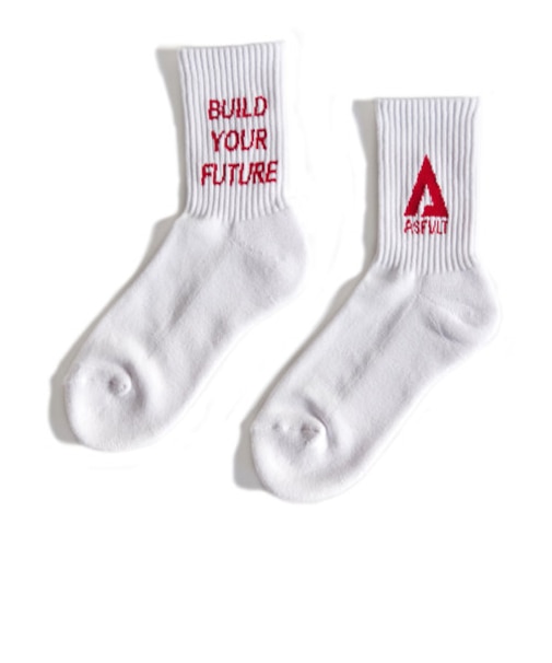 【ASFVLT アスファルト】【LOGO SOCKS】