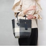 【WOVEN ウーヴン】プティトート メキシコ製 メルカドバッグ かごバッグ レザーハンドル