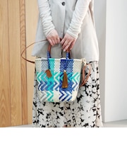 【WOVEN ウーヴン】プティショルダートート 2WAY ミニバッグ ショルダーバッグ メルカドバッグ かごバッグ