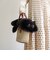 【WOVEN /ウーヴン】 エコファー ねこフラップカバー バッグカバー トートバッグ用 猫