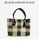 BLACK CREAM PLAID