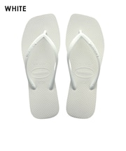【havaianas ハワイアナス】レディース サンダル ラバービーチサンダル 【Slim Square】 スリムスクエア