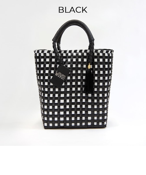 【WOVEN ウーヴン】ミニトート メルカドバッグ かごバッグ メキシコ製