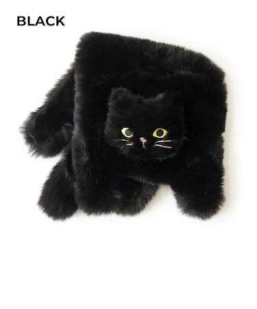 【WOVEN /ウーヴン】 ECO FUR NEKO FLAP COVER エコファー ねこ フェイス 猫フラップカバー