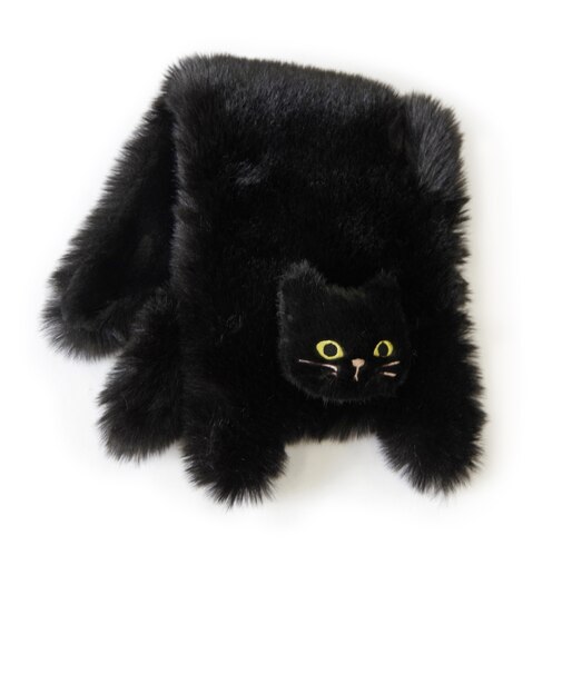 【WOVEN /ウーヴン】 ECO FUR NEKO FLAP COVER エコファー ねこ フェイス 猫フラップカバー