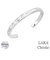 バングル レディース ブランド 太め シルバー シルバー925 セイントグラス WHITE Label LSC ララクリスティー
