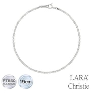 ブレスレット チェーン メンズ レディース プラチナ PT850 喜平チェーン 幅1.6mm 約2.54g 最大19cm LPUC ララクリスティー