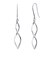 【選べる素材(K18 プラチナ)】ピアス 18金 レディース K18 揺れる ウェーブ デザイン フック プラチナ PT900 ゴールド K18 LPUC ララクリスティー