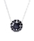 ネックレス レディース  プラチナ ブラックダイヤモンド Pt900 計0.5ct サークルネックレス LPUC ララクリスティー