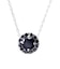 ネックレス レディース  プラチナ ブラックダイヤモンド Pt900 計0.5ct サークルネックレス LPUC ララクリスティー