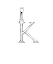 ネックレス ペンダントトップ プラチナ イニシャル アルファベット チャーム お守りジュエリー 重ね付け K