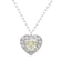 ハート ダイヤモンド ネックレス 0.27ct PT900 プラチナ  K18 18金 ゴールド