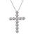 クロス ダイヤモンド ネックレス 1.0ct PT900 プラチナ  K18 18金 ゴールド