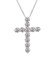 クロス ダイヤモンド ネックレス 1.0ct PT900 プラチナ  K18 18金 ゴールド