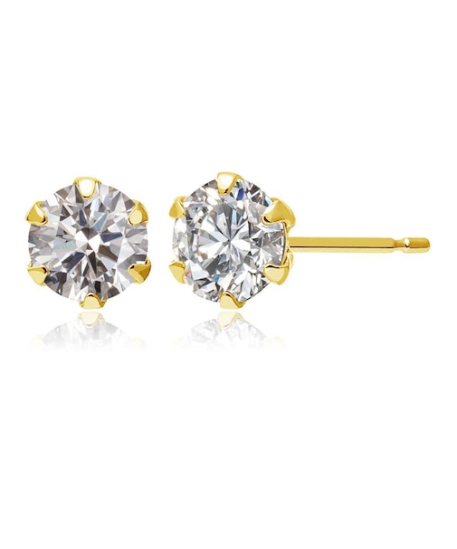 ピアス ダイヤモンド 一粒 計0.4ct