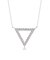 トライアングル ダイヤモンド ネックレス 0.3ct PT900 プラチナ/K18 ゴールド