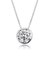 ダイヤモンド ネックレス Dカラー SIクラス フクリン 0.3ct 一粒 PT900 プラチナ/K18 ゴールド 鑑別書付