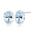 ピアス レディース アクアマリン 計0.5ct PT900 K18 18金 ゴールド