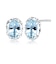 ピアス レディース アクアマリン 計0.5ct PT900 K18 18金 ゴールド