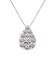 ネックレス レディース ダイヤモンド 0.2ct パヴェ ドロップ 雫 PT900 K18 18金 ゴールド