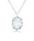 ネックレス レディース オパール 0.25ct PT900 プラチナ K18 18金 ゴールド