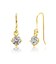 ダイヤモンド フックピアス 計0.2ct Hカラー程度・I1クラス ノーソート PT900 プラチナ イエローゴールド K18YG 18金