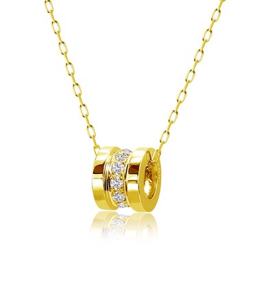 ダイヤモンド エタニティ ネックレス 0.15ct SIクラス・Hカラー 11石 PT900 プラチナ イエローゴールド K18YG 18金